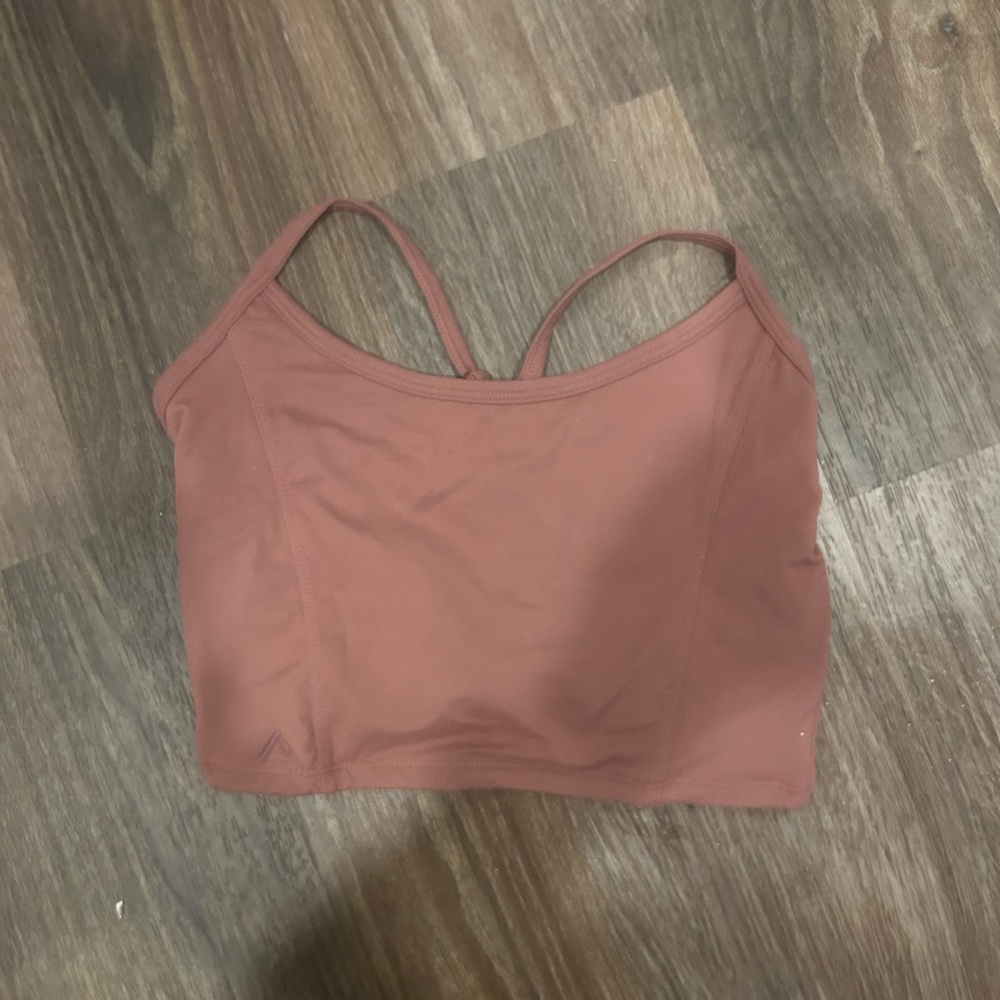 Alphalete twist back crop tank